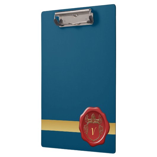 Moderne stijlvolle monogram patroonstempel #2 klembord (Links)