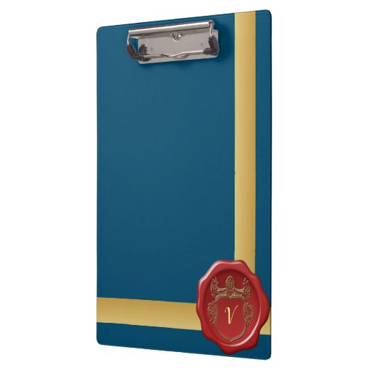 Moderne stijlvolle monogram patroonstempel #3 klembord (Links)