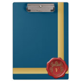 Moderne stijlvolle monogram patroonstempel #3 klembord (Voorkant)