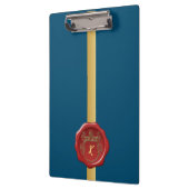 Moderne stijlvolle monogram patroonstempel klembord (Links)