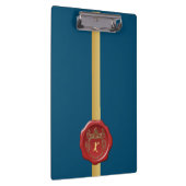 Moderne stijlvolle monogram patroonstempel klembord (Rechts)