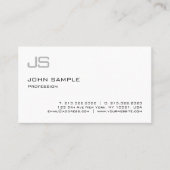 Moderne stijlvolle monogram Professional Visitekaartje (Voorkant)