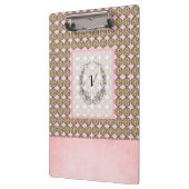 Moderne stijlvolle monogram rotsachtige patronen klembord (Links)