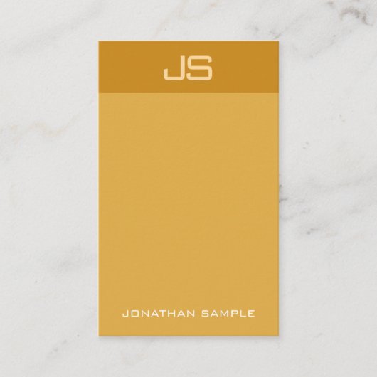 Moderne stijlvolle monogram verticale Sjabloon Ele Visitekaartje (Voorkant)