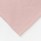 Moderne, stijlvolle monogrammen, Blush Pink Fleece Deken (Hoek)