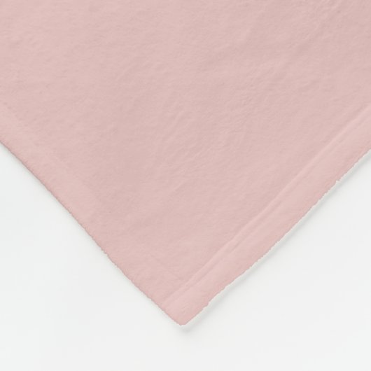 Moderne, stijlvolle monogrammen, Blush Pink Fleece Deken (Hoek)