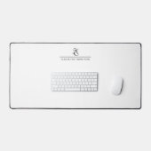 Moderne stijlvolle monogramnaam bureaumat (Keyboard & Muis)