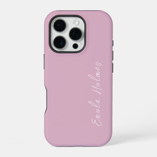Moderne stijlvolle monogramscript iPhone hoesje (Achterkant)