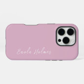 Moderne stijlvolle monogramscript iPhone hoesje (Achterkant horizontaal)