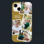 Moderne, stijlvolle mosterd uit de multi-fotofamil Case-Mate iPhone 14 hoesje<br><div class="desc">Moderne,  stijlvolle,  elektronische telefoonbehuizing uit de multi-fotofamilie. Ideale verjaardag,  Kerstmis,  moederdag of vaderdagsontwerp. Mosterdkleur kan worden gewijzigd.</div>