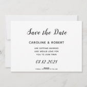 moderne stijlvolle multi-foto save the date vakant feestdagenkaart (Achterkant)