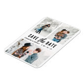 moderne, stijlvolle multi-foto slaat de datum op magneet (Linkerzijde)