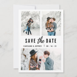 moderne, stijlvolle multi-foto slaat de datum op save the date