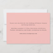 Moderne, stijlvolle multi-fotobruiloft save the date (Achterkant)