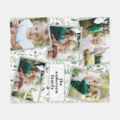 Moderne, stijlvolle multi-fotoreportage fleece deken (Voorkant (Horizontaal))