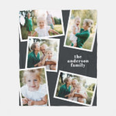 Moderne stijlvolle multi-fotorezelfdecor fleece deken (Voorkant)
