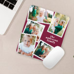 Moderne stijlvolle multi-fotorezelfdecor muismat<br><div class="desc">Moderne,  stijlvolle multifotoreporganisatie voor thuisgebruik. De kleuren kunnen worden veranderd.</div>