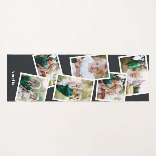 Moderne stijlvolle multi-fotorezelfdecor yogamat (Voorkant (horizontaal))