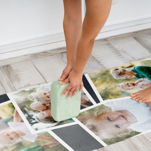 Moderne stijlvolle multi-fotorezelfdecor yogamat