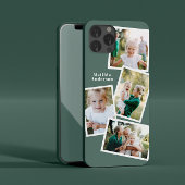 Moderne, stijlvolle, multi-fotoserie, groene chic Case-Mate iPhone case