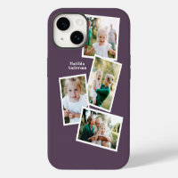 Moderne, stijlvolle multi-fotoserie paars