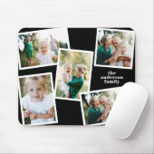 Moderne stijlvolle multifotorezelfdertijd zwart de muismat (Met muis)