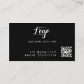 Moderne stijlvolle muziek DJ Party Concert Planner Visitekaartje (Achterkant)