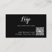 Moderne stijlvolle muziek DJ Party Concert Planner Visitekaartje (Achterkant)