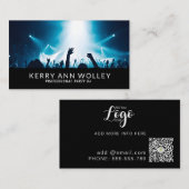 Moderne stijlvolle muziek DJ Party Concert Planner Visitekaartje (Voorkant / Achterkant)