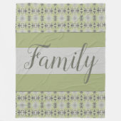 Moderne stijlvolle ontwerper fleece deken (Voorkant)