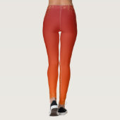 Moderne stijlvolle oranje gele glitters leggings (Achterkant)
