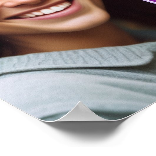 Moderne stijlvolle orchideeën foto Poster (Hoek)