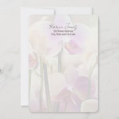 Moderne stijlvolle orchideeën | Jouw naam toevoege Notitiekaartje (Achterkant)