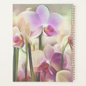 Moderne stijlvolle orchideeën | Voeg je Initiaal P Planner (Achterkant)