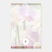 Moderne stijlvolle orchideeën | Voeg uw Initiaal t Post-it® Notes (Voorkant)