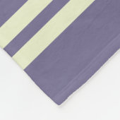 Moderne stijlvolle paarse witte gepersonaliseerde fleece deken (Hoek)