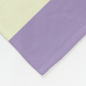 Moderne stijlvolle paarse witte gepersonaliseerde fleece deken (Hoek)