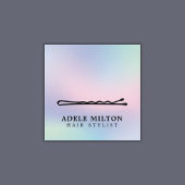 Moderne Stijlvolle Pastel Hair Pin Salon Vierkante Visitekaartje