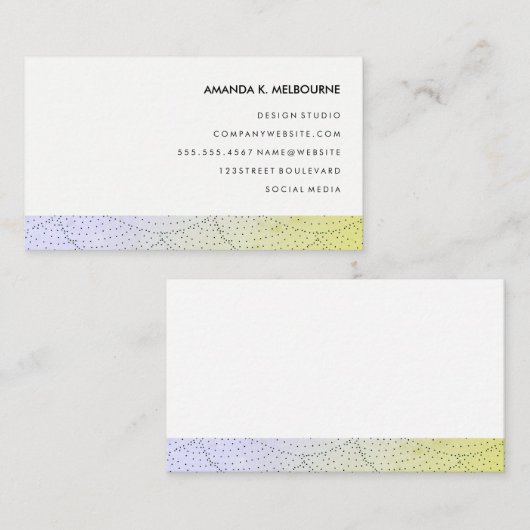 Moderne Stijlvolle Patroon Visitekaartje (Voorkant / Achterkant)