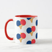 Moderne stijlvolle peddel, bal witte achtergrond mok (Links)