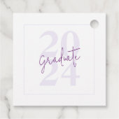 Moderne stijlvolle Photo Afstuderen Envelope Seal Bedankjes Labels (Achterkant)