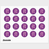 Moderne stijlvolle Photo Afstuderen Envelope Seal Ronde Sticker (Vel)