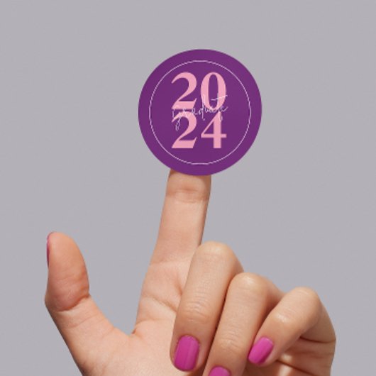 Moderne stijlvolle Photo Afstuderen Envelope Seal Ronde Sticker