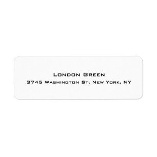 Moderne stijlvolle professionele effen eenvoudige  etiket