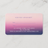 Moderne stijlvolle, professionele Lotus Appointing Afsprakenkaartje (Achterkant)