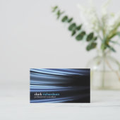 Moderne, stijlvolle, professionele metallische visitekaartje (Staand voorkant)