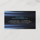 Moderne, stijlvolle, professionele metallische visitekaartje (Achterkant)