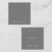 Moderne, stijlvolle professionele Sjabloon luxe re Vierkante Visitekaartje (Voorkant / Achterkant)