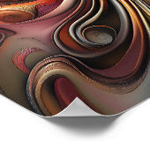 Moderne Stijlvolle Regenboog Abstract Mooie Vrouw Poster (Hoek)