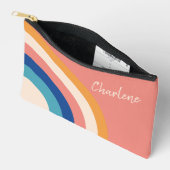 Moderne stijlvolle retro cosmetica etui (Open)